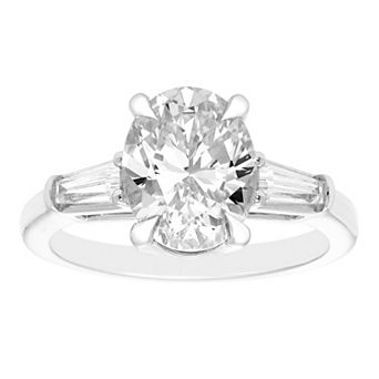 Evergreen Diamonds 14k White Gold 2 1/4 Carat T.W. IGL Certified Oval Lab-Grown Diamond Engagement Ring