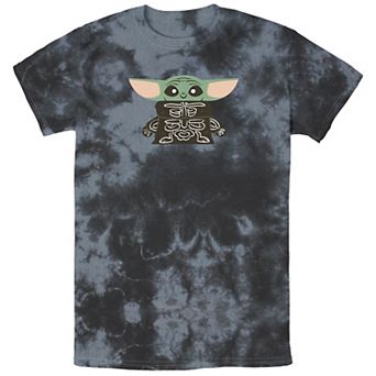 Men's Star Wars The Mandalorian Halloween Grogu Skeleton Costume Graphic Tee
