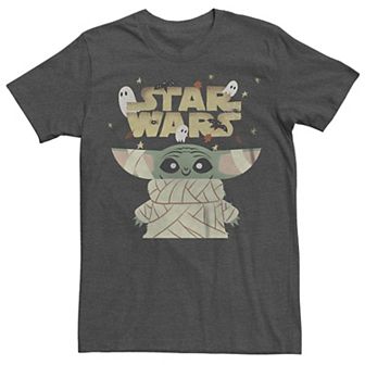 Men's Star Wars The Mandalorian Halloween Grogu Mummy Costume Logo Graphic Tee