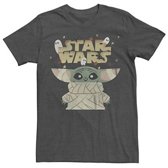 Men's Star Wars The Mandalorian Halloween Grogu Mummy Costume Logo Graphic Tee