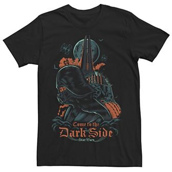 Men's Star Wars A New Hope Halloween Darth Vader Come to the Dark Side Goth Graphic Tee
