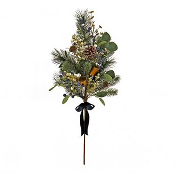 National Tree Company HGTV 2-Pack Home Collection Swiss Christmas Chic Artificial Spray Pair