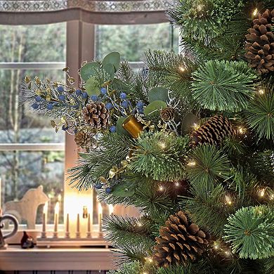 National Tree Company HGTV 2-Pack Home Collection Swiss Christmas Chic Artificial Spray Pair