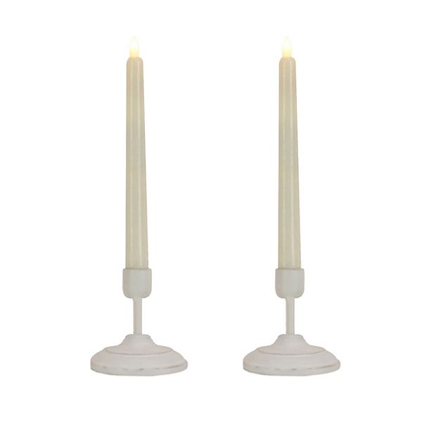 National Tree Company HGTV 2Pack 12" Heritage Flameless LED Window Candles