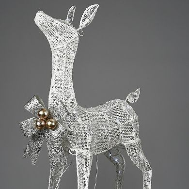 National Tree Company 32" Glittered LED Light-Up Fawn