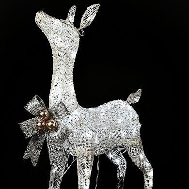 National Tree Company 32" Glittered LED Light-Up Fawn