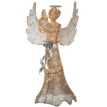 National Tree Company 53" LED Light-Up Christmas Praying Angel