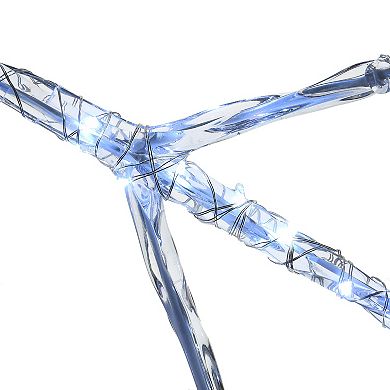 National Tree Company 20" & 24" LED Light-Up Ice Crystal Snowflake