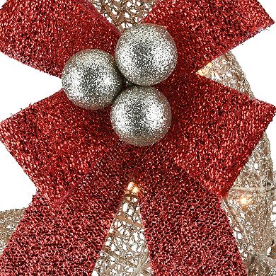 National Tree Company 42" Light-Up Glitter Deer with Sleigh