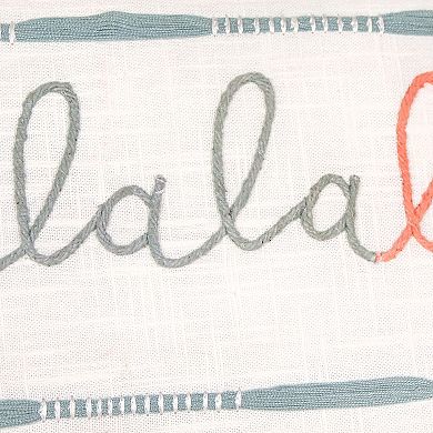 National Tree Company HGTV 18x18" Falala Embroidered Pillow