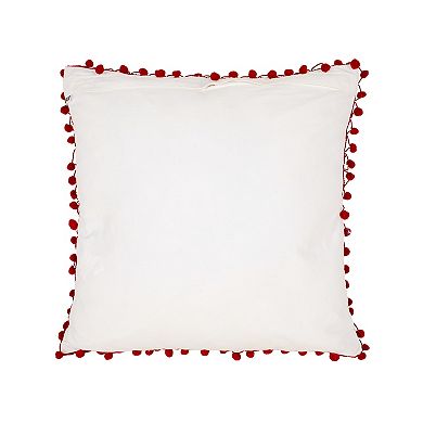 National Tree Company HGTV 18x18" Falala Embroidered Pillow