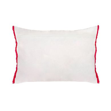 National Tree Company HGTV 14X20" Happy Holiday Embroidered Pillow