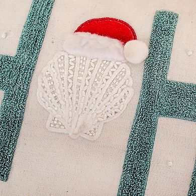 National Tree Company HGTV 14x26" Embroidered HO HO HO Pillow