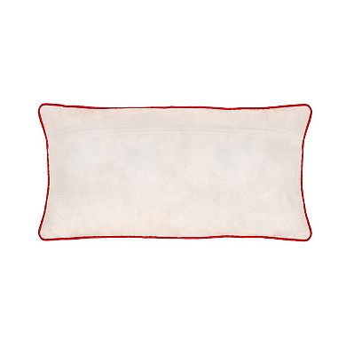 National Tree Company HGTV 14x26" Embroidered HO HO HO Pillow