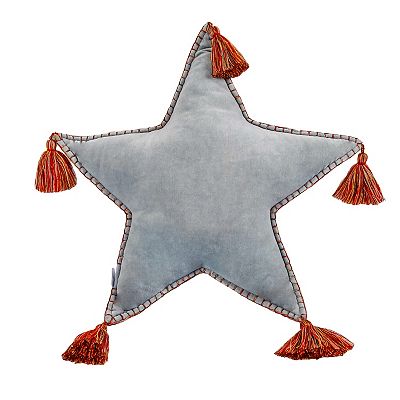 National Tree Company HGTV Home Collection 16" Star Shaped Tassel Pillow