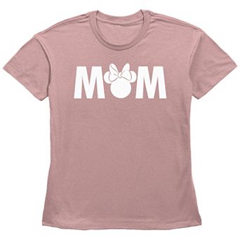 Disney's Minnie Mouse Juniors' Mom Text Graphic Tee