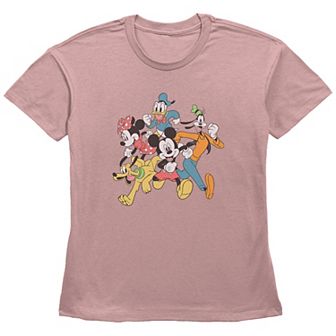 Disney's Mickey Mouse Juniors' Running Group Shot Graphic Tee