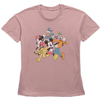 Disney's Mickey Mouse Juniors' Running Group Shot Graphic Tee