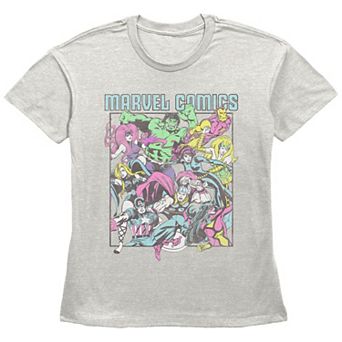 Juniors' Marvel Comics Hero Mashup Graphic Tee