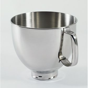 KitchenAid® K5THSBP 5-qt Tilt-Head Polished Stainless Steel Bowl with Comfortable Handle
