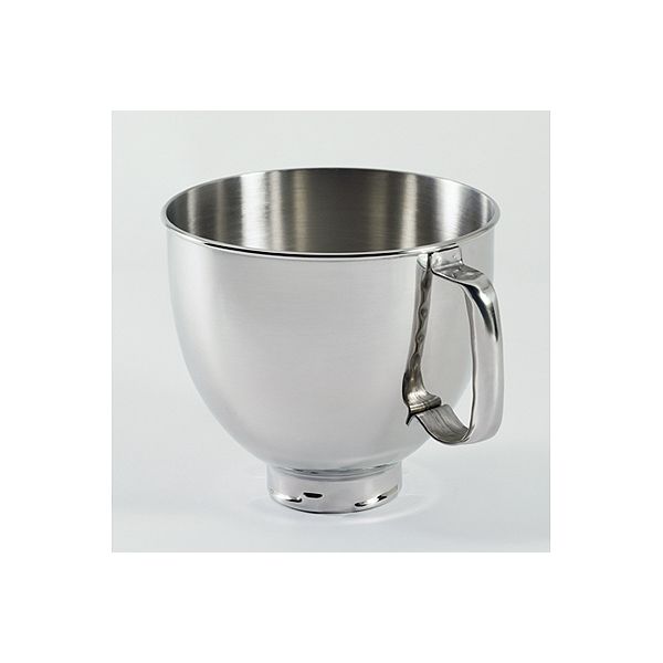 5-Qt. Tilt-Head Polished Stainless Steel Bowl with Comfortable Handle