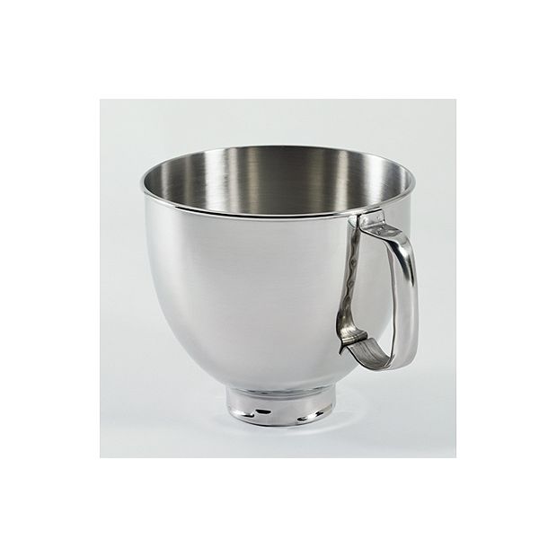 5-Qt. Tilt-Head Polished Stainless Steel Bowl with Comfortable Handle