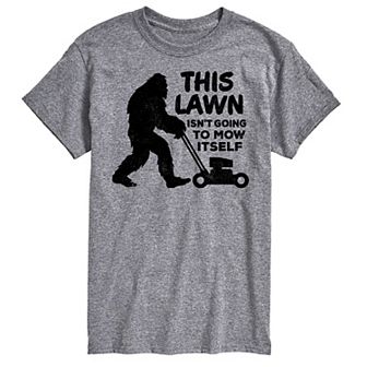 Big & Tall This Lawn Sasquatch Graphic Tee