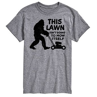 Big & Tall This Lawn Sasquatch Graphic Tee
