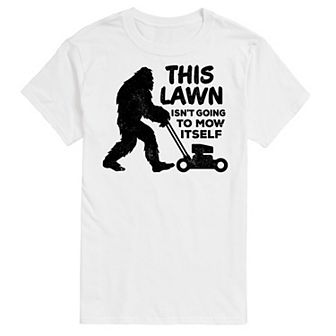 Big & Tall This Lawn Sasquatch Graphic Tee