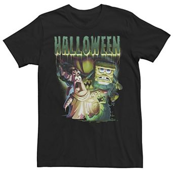 Men's Nickelodeon SpongeBob SquarePants Halloween Patrick Gary Frankenstein Graphic Tee