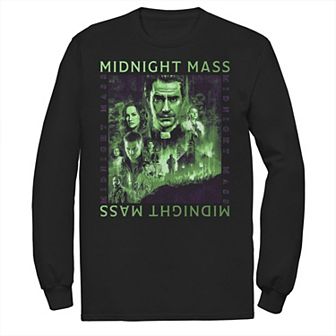 Men's Netflix Midnight Mass Characters Box Long Sleeve Graphic Tee