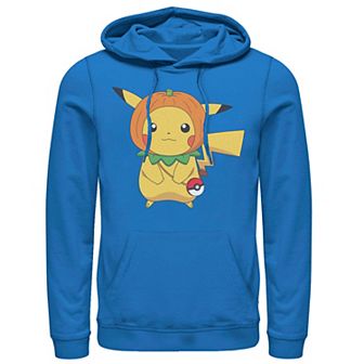 Men's Pokemon Pikachu Pumpkin Hat Pokeball Hoodie