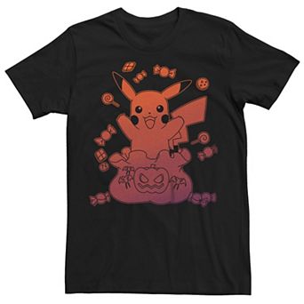Men's Pokemon Halloween Pikachu Candy Bag Tee