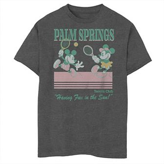 Disney's Mickey Mouse Boys 8-20 Classic Minnie Mouse Palm Springs Tennis Club Husky Tee