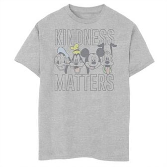 Boys Disney Mickey Classic Kindness Matters Group Shot Husky Graphic Tee