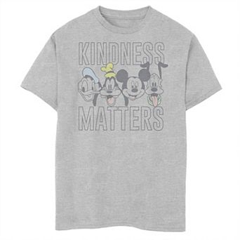 Boys Disney Mickey Classic Kindness Matters Group Shot Husky Graphic Tee
