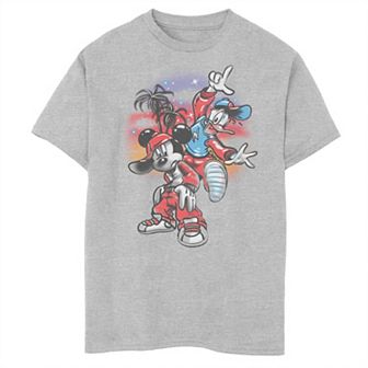 Boys Disney Mickey Classic Donald Duck Airbrush Husky Graphic Tee