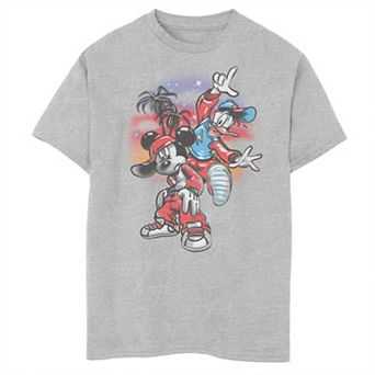 Boys Disney Mickey Classic Donald Duck Airbrush Husky Graphic Tee