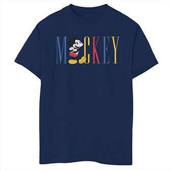 Disney's Mickey Mouse Boys 8-20 Classic Color Name Husky Tee