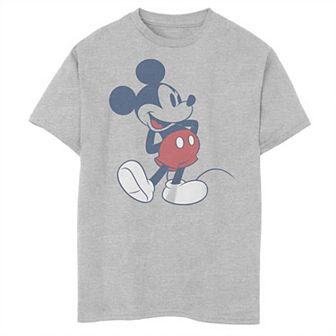 Boys Disney Mickey Classic Retro Drop Through Husky Graphic Tee