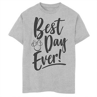Boys Disney Minnie Mouse Best Day Ever Husky Graphic Tee