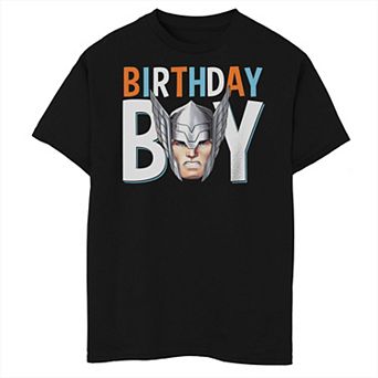 Boys 8-20 Marvel Avengers Thor Birthday Boy Helmet Husky Tee