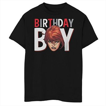 Boys 8-20 Marvel Avengers Black Widow Birthday Boy Husky Tee