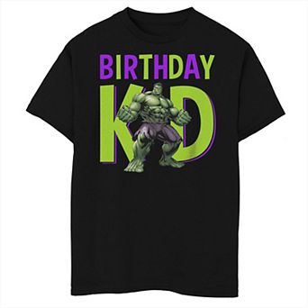 Boys 8-20 Marvel Avengers Hulk Birthday Kid Husky Tee