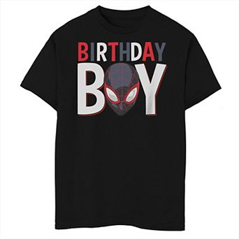 Boys 8-20 Marvel Spider-Man Miles Morales Birthday Boy Husky Tee