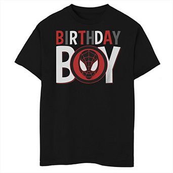 Boys 8-20 Marvel Spider-Man Miles Morales Birthday Boy Mask Husky Tee