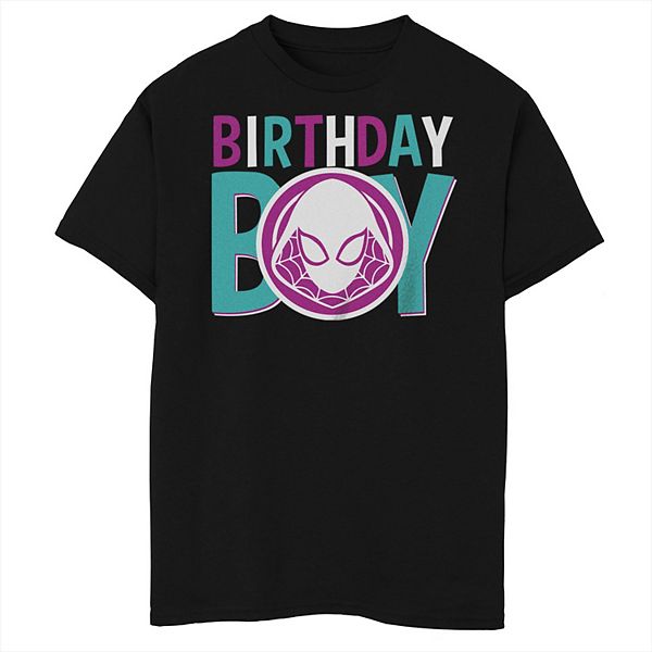 Boys 8-20 Marvel Universe Spider-Gwen Birthday Boy Husky Tee