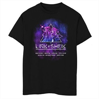 Boys 8-20 Legend of Zelda Link & Sheik Club Poster Husky Tee