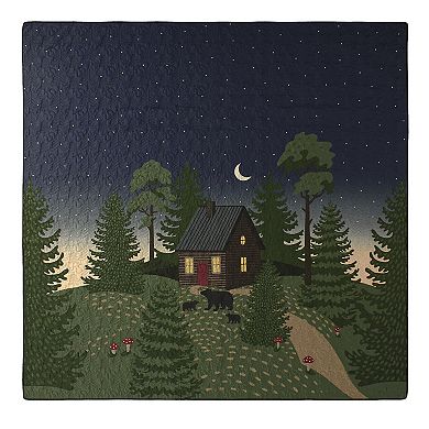 Donna Sharp Bear Cottage Quilt & Sham Set