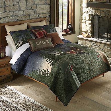 Donna Sharp Bear Cottage Quilt & Sham Set